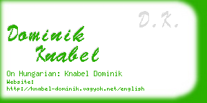 dominik knabel business card